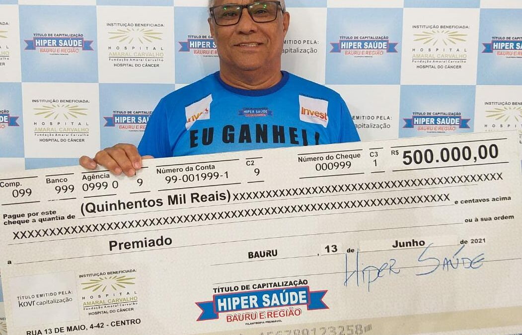 Morador de Botucatu ganha sozinho meio milhão de reais e vai realizar o sonho de ter sua chácara
